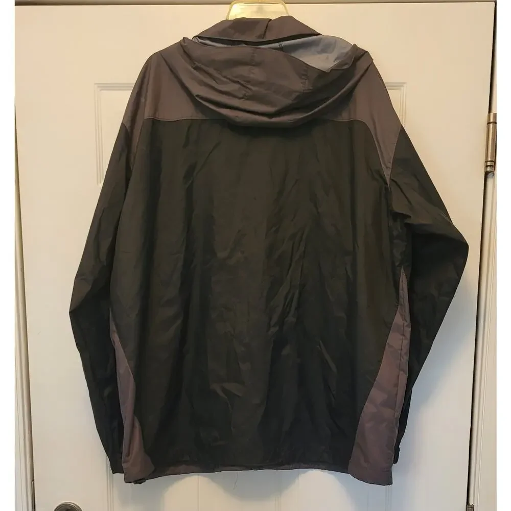 Columbia Men’s Size XXL Full Zip Black & Gray Lightweight Jacket Zip Pockets